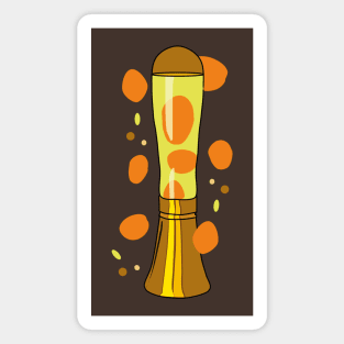 Retro Lava Lamp Magnet